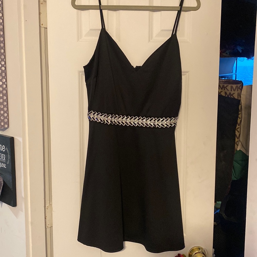 Black Charlotte Russe semi formal mini dress